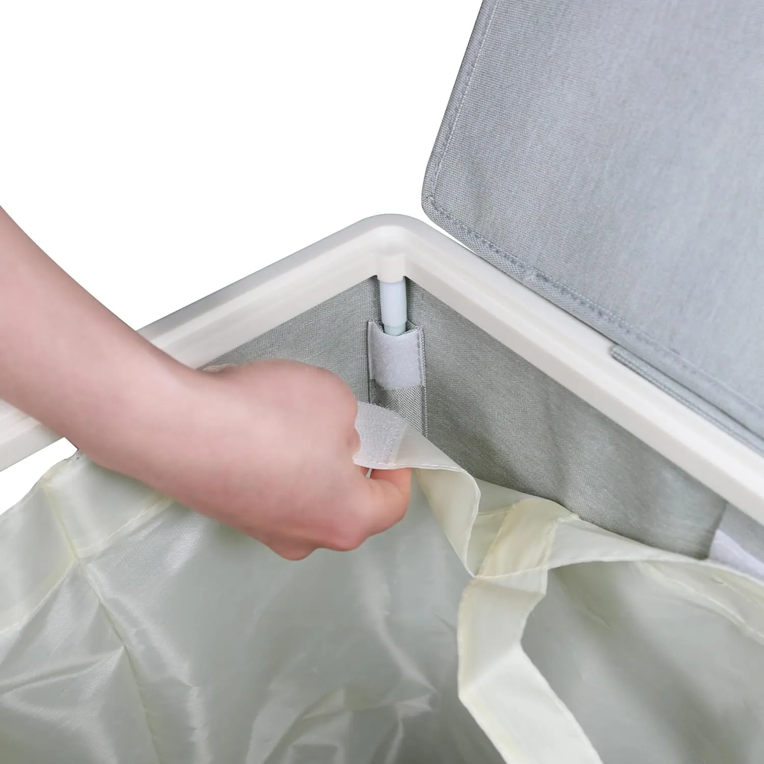 [105L] Large Capacity Laundry Basket, Laundry Hamper with Wheels and Lid - Tall Rolling Laundry Hamper, Foldable Clothes Hamper with Removable Bags, Durable Laundry Bin on Wheels for Home, Dorm.
