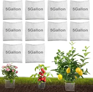 10PCS Plant Go-pher and V-ole Wire Baskets 5 Gallon, 5 Gallon Plant Root Go-pher Baskets for Underground Brand