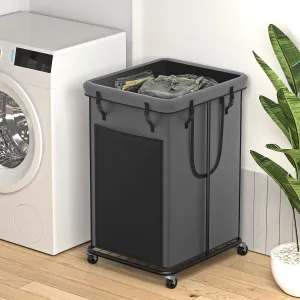 150L Large Laundry Hampers, Oxford Fabric Laundry Hampers Clothes Hampers, Metal Frame and Removable Bag Design with Wheels, Suitable for Bedroom, Bathroom, Dorm Room, Laundry Room (Grey)
