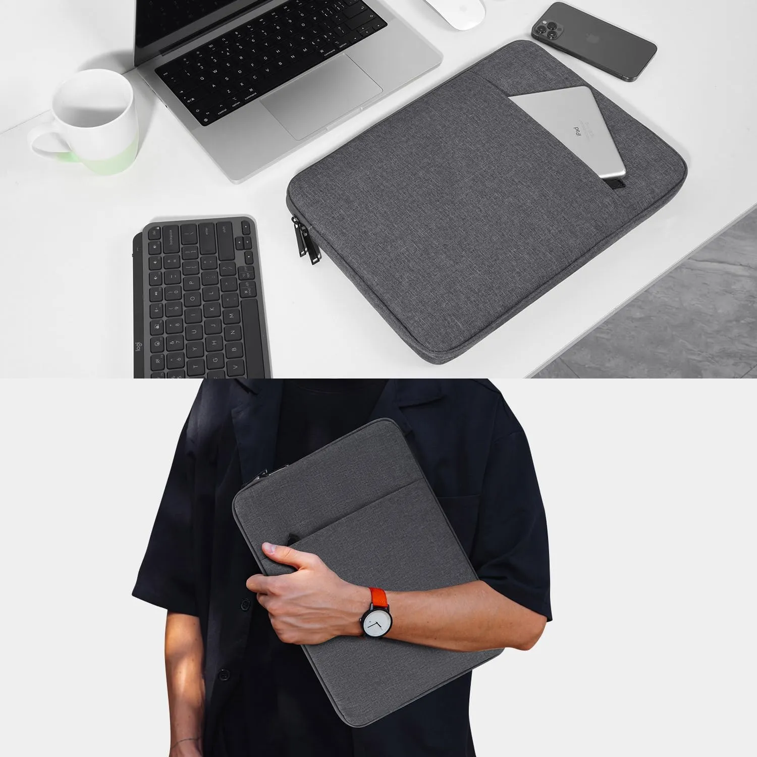 15.6-16 inch Laptop Sleeve Case for HP Victus 15.6 16.1,HP Envy X360/Pavilion 15.6/ProBook/OMEN 15, Lenovo IdeaPad 15, Acer Aspire 15,Dell Inspiron 15 Water-Resistant 15.6 Computer Bag