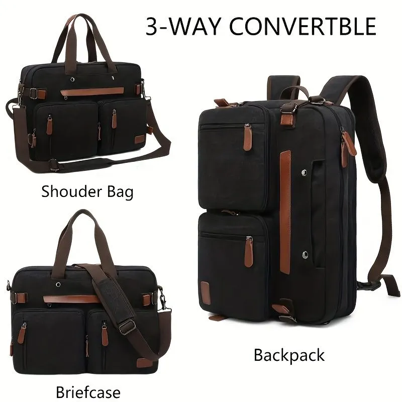 15.6 Inch And 17.3 Inch 3 In 1 Computer Laptop Carry Bag Office Designer Waterproof Business Laptop Briefcase Bag 1pc