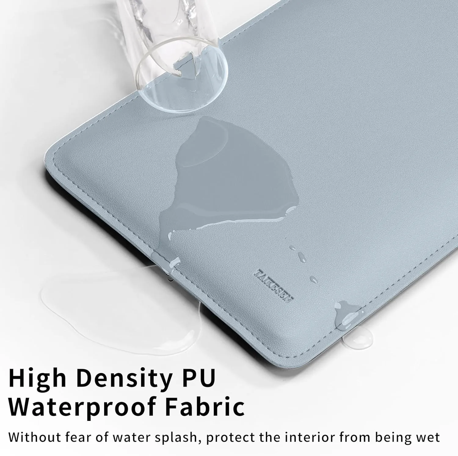 15.6 Inch Laptop Sleeve Case Computer Bag for 15.6" Acer Aspire/Predator, Inspiron, ASUS Dell Notebook, HP Pavilion, IdeaPad 330, ThinkPad E590, Chromebook, PU Bag with Small Case, Blue