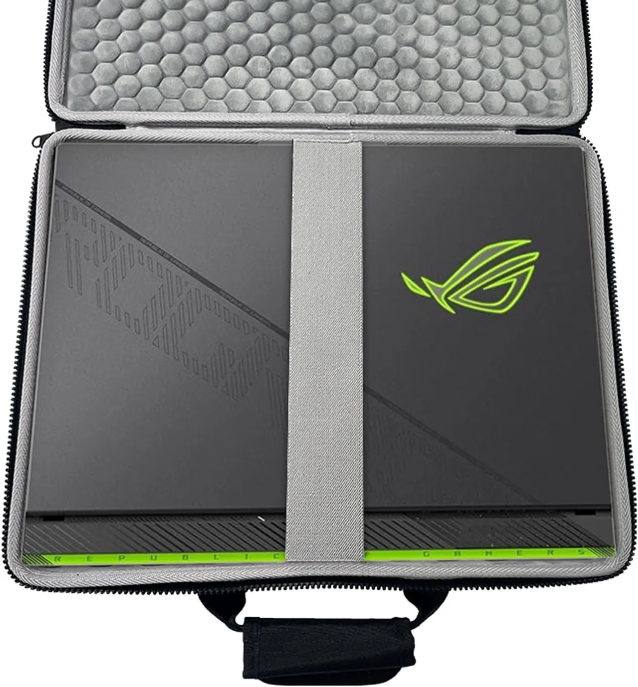 17-18inch Hard Gaming Laptop Sleeve for Asus ROG Strix G18 2025-18", for 18inch Asus ROG Strix Scar 18/17.3inch MSI/HP Laptop Anti-Shock Bag, 17.3-18 inch Laptop EVA Hard Protective Case