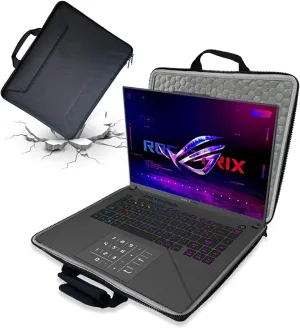 17-18inch Hard Gaming Laptop Sleeve for Asus ROG Strix G18 2025-18", for 18inch Asus ROG Strix Scar 18/17.3inch MSI/HP Laptop Anti-Shock Bag, 17.3-18 inch Laptop EVA Hard Protective Case