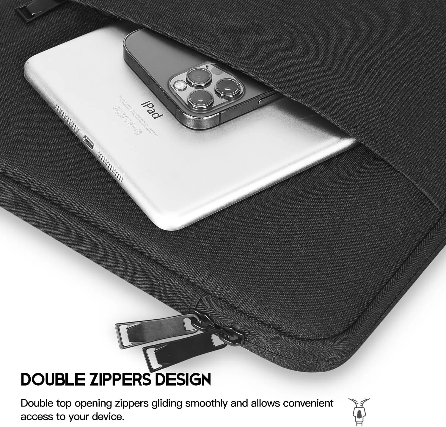 17.3 inch Laptop Sleeve Case for HP Envy 17 17t/Pavilion 17/Omen 17, Acer Predator 17/Aspire 7, Dell Inspiron 17/Dell G3 G7 17, Lenovo Ideapad 17, Water-Resistant Computer Sleeve 17 inch Laptop Bag
