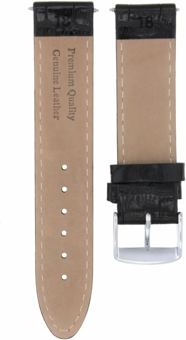 18-19-20-22-24-26mm Leather Watch Band Strap Smooth Compatible with Movado