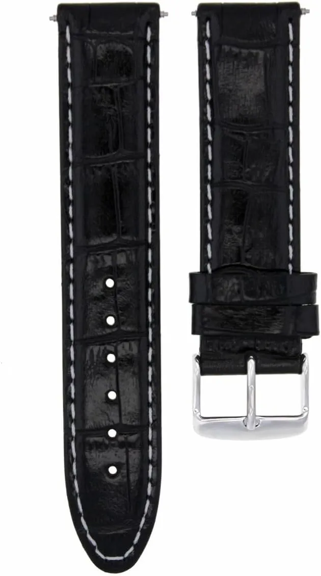 18-19-20-22-24-26mm Leather Watch Band Strap Smooth Compatible with Movado
