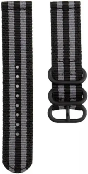 18mm 20mm 22mm Durable Military Woven Nylon Wrist Watch Band Quick Release Strap- grey-20mm