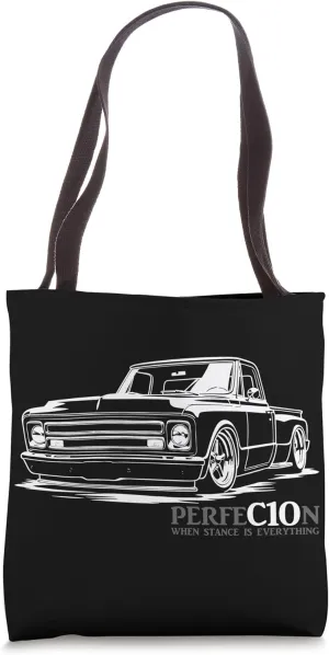 1967 C10 Stepside Truck Perfection When Stance is Everything Tote Bag
