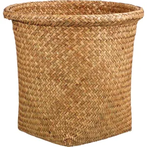 1PC wicker trash can Practical Garbage Bins Waste Baskets Woven Trash Baskets
