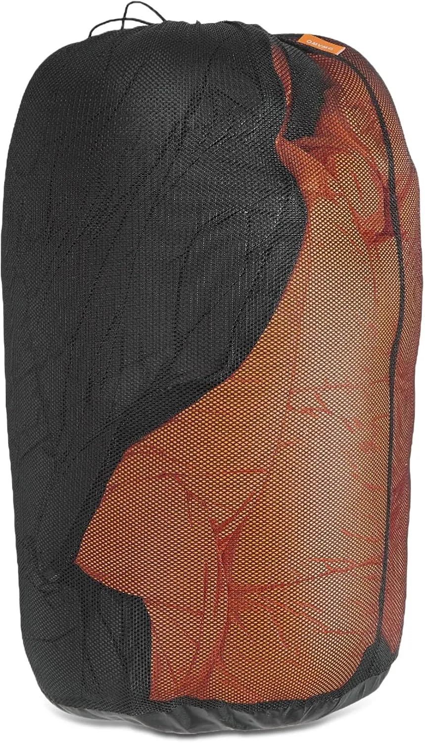 1Pcs 255L Mesh Sleeping Bag Storage Sack Stuff Sack Mesh Laundry Bag Drawstring Bag，Tear-Resistant Polyester Mesh,300D Oxford Bottom,Anti-Dirt and Water-Resistant.