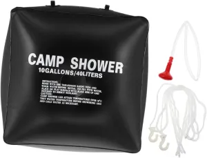 1Set Solar Shower Bag Portable Camping Pouch for Outdoor Use Durable Material for Hiking and Travel Enjoy Hot Baths Anywhere Under The Sun