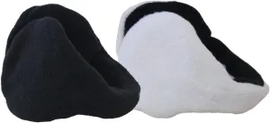 2 Item Bundle: 180s From The Blue Women's Fleece Adjustable Ear Warmer - 1 Black   1 Snow White (One Size)