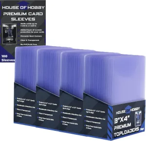 200pc Top Loaders for Cards and Card Sleeves Bundle, Card Protectors Hard Plastic, Card Sleeves, Yugioh Card Sleeve, Sleeves, 100 Card Top Loaders, 100 Penny Sleeves, Card Sleeves