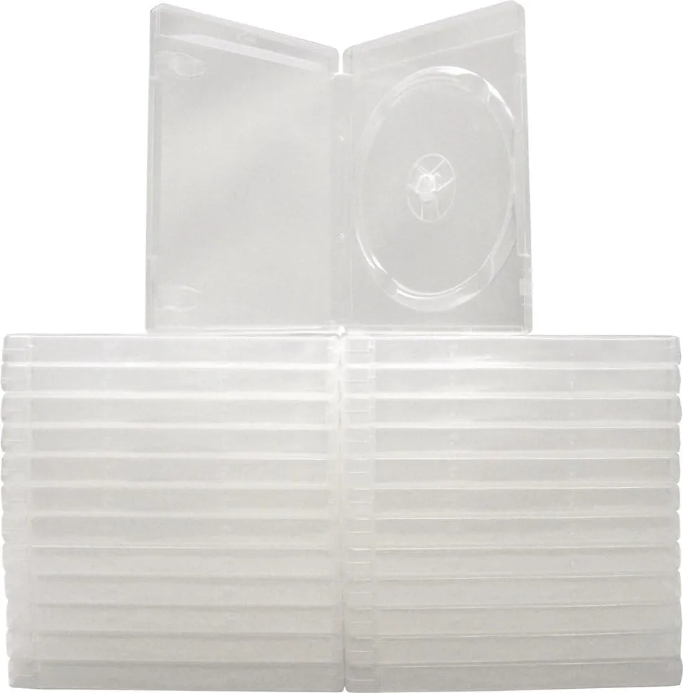 (25) Empty Standard Clear 14MM Replacement Boxes - Compatible with PlayStation 3 (PS3) - #VGBR14PS3CL