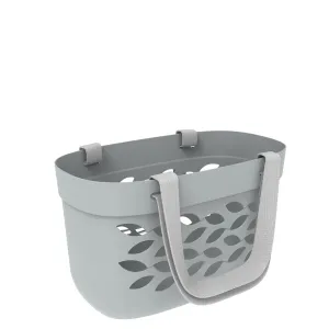 30L Fleur Pattern Flexi Carry Basket With Fabric Handles