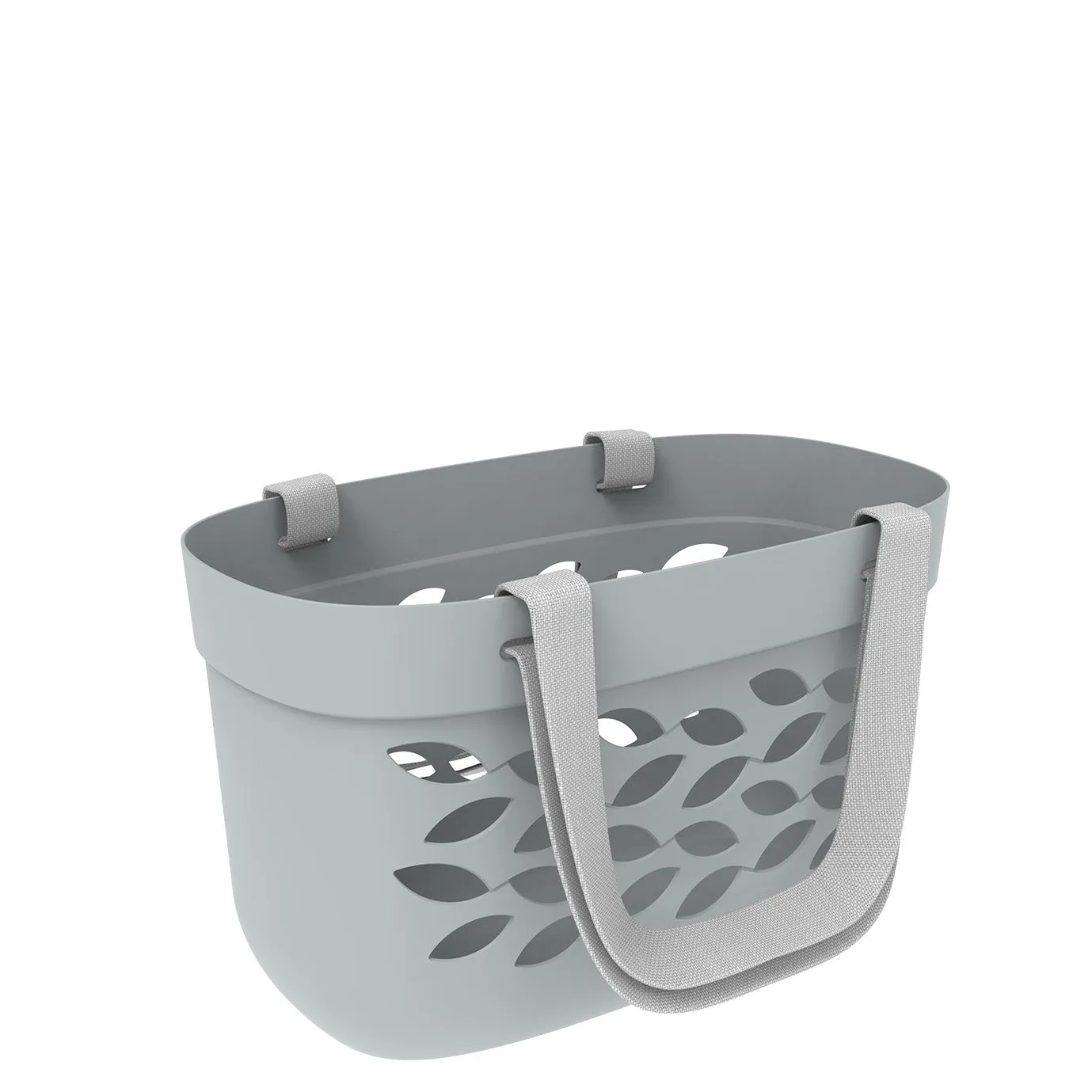 30L Fleur Pattern Flexi Carry Basket With Fabric Handles