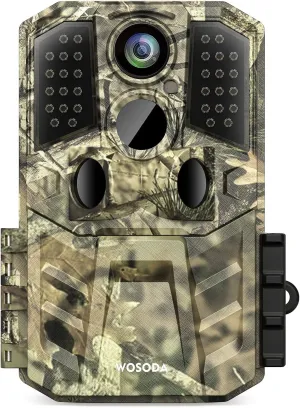 36MP 1920P Trail Camera, Game Camera with Night Vision Motion Activated 0.2s Trigger Time 120° Wide Sensor Hunting Deer Cam Waterproof with 2'' LCD for Outdoor Wildlife Monitoring