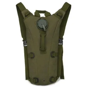 3L Capacity Water Bladder Hydration Backpack for Cycling Hiking Climbing Traveling Army Green