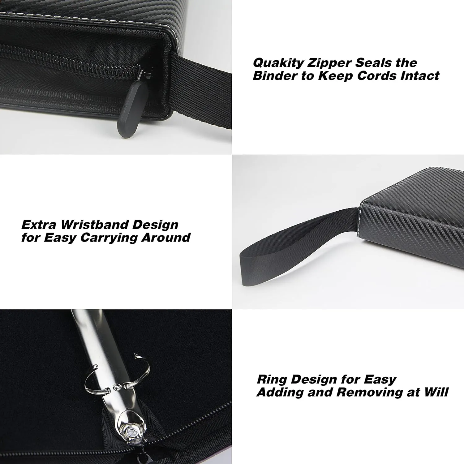 400 Pockets TONESPAC Card Binder Carrying Holder Compatible with Trading Cards Binder, Coupon Organizer Baseball Card Sleeves, Sports Cards (Stripe Black)