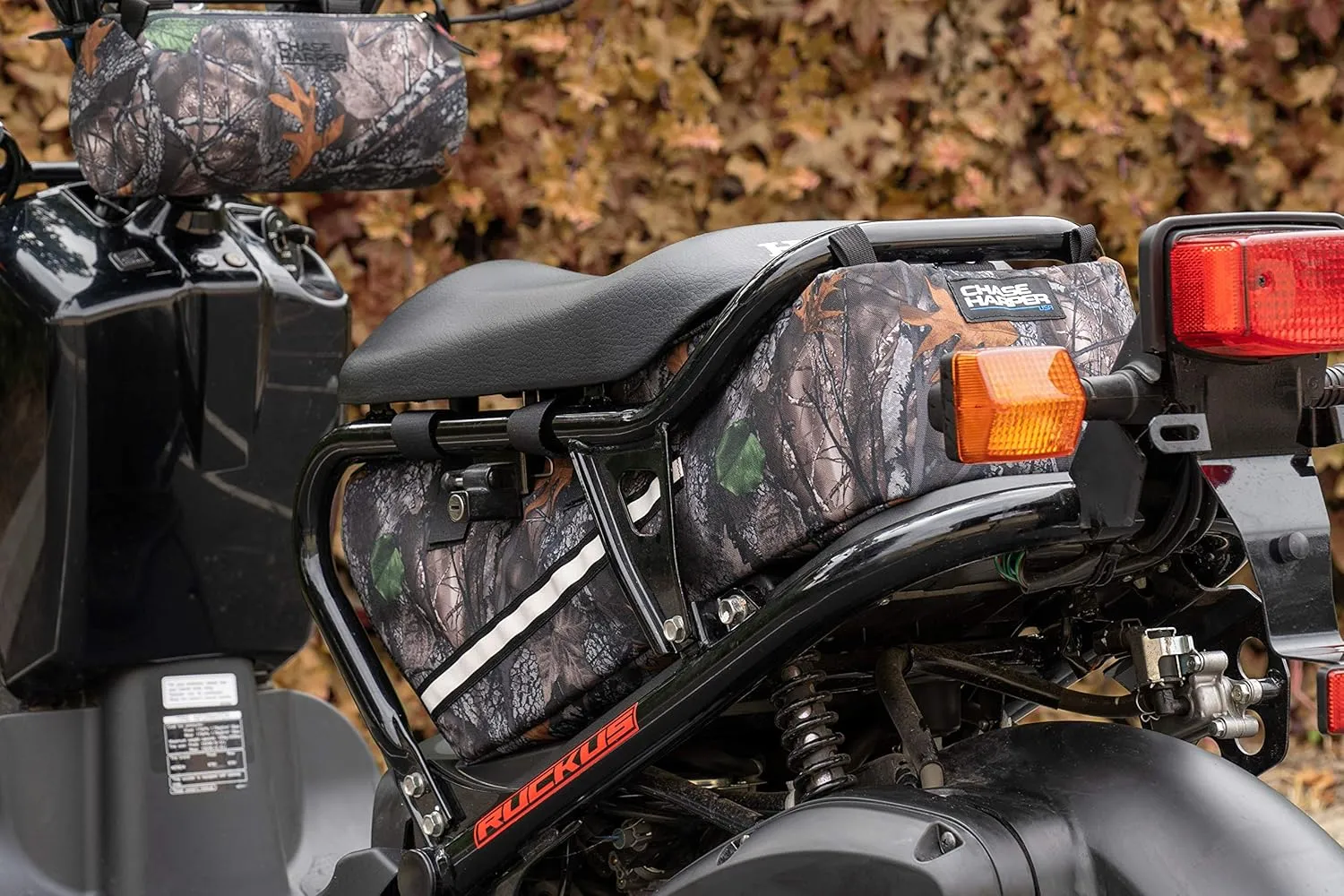 5000 Ruckus Under the Seat Bag - Water-Resistant, Tear-Resistant, Industrial Grade Ballistic Nylon with Hook and Loop Secure Straps, 23 Liters of Storage - Backwoods Camo