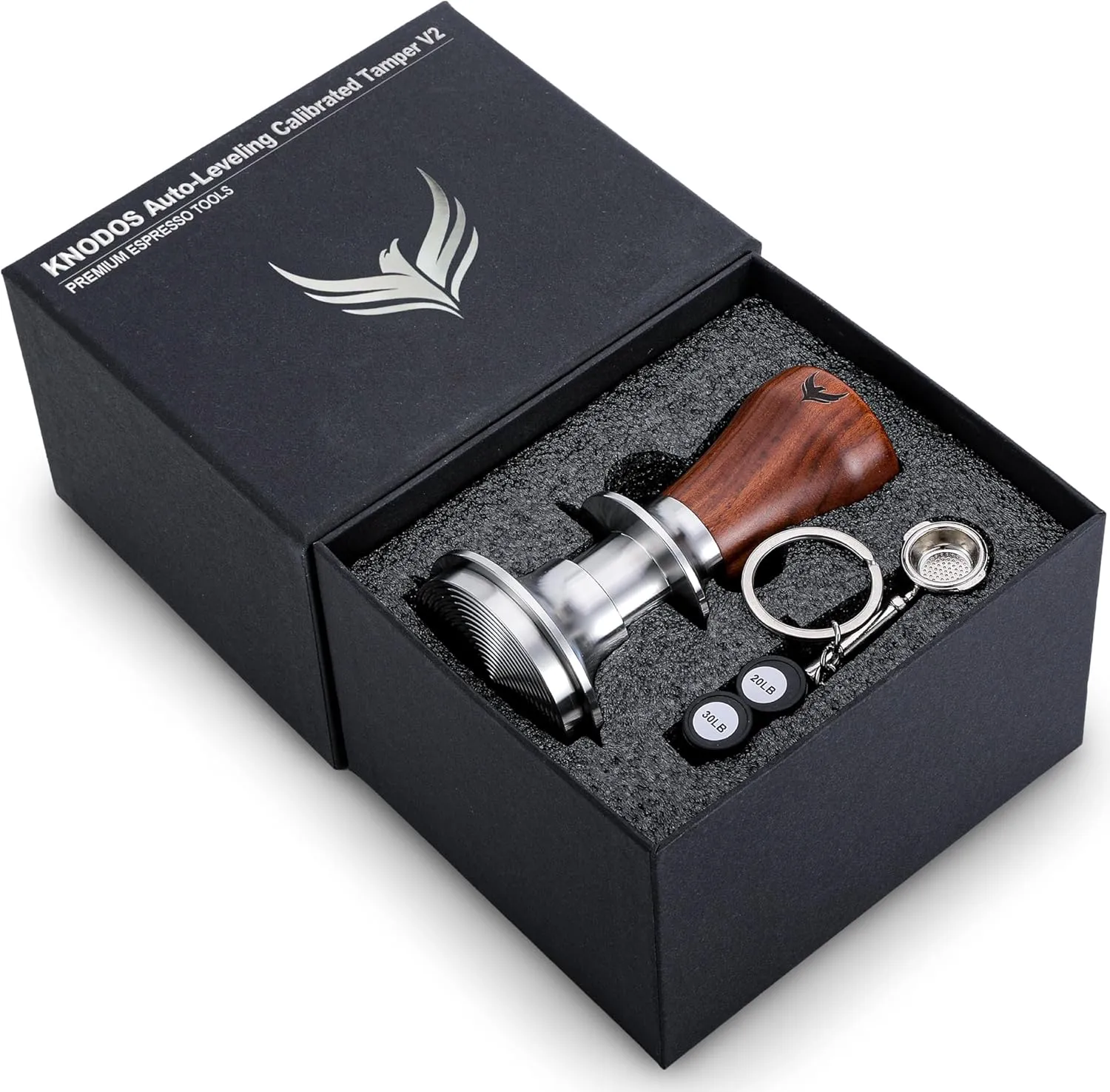 51.5mm Coffee Tamper V2 for La Pavoni Post Millenium Models Spring-Loaded 30lbs Tamper Tool Espresso Machine Accessories Includes Gift Box
