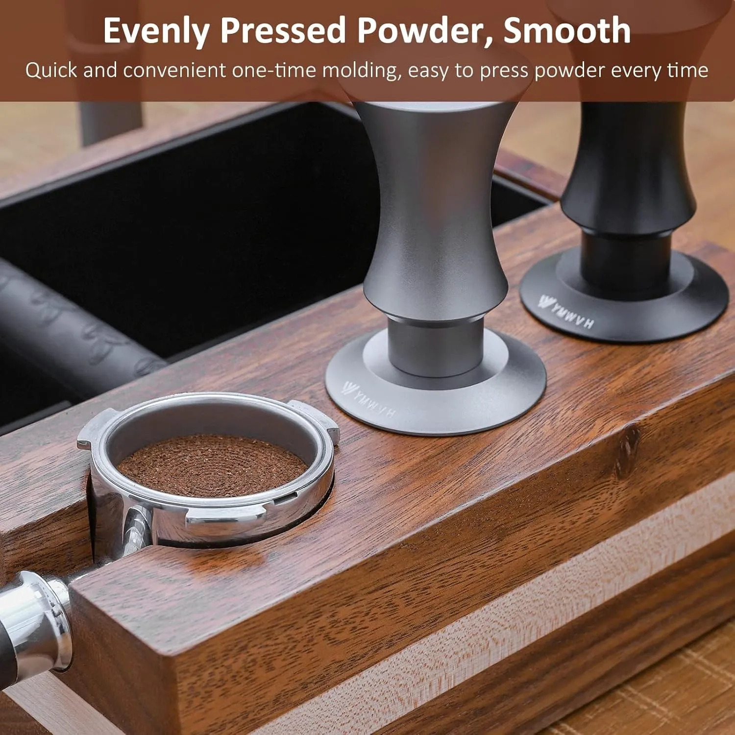 51.5mm Espresso Coffee Tamper,30lb Calibrated Espresso Tamper with a 20lb Interchangeable Spring,Barista Tamping Tool with 100% Stainless Steel Ground Tamper for Barista