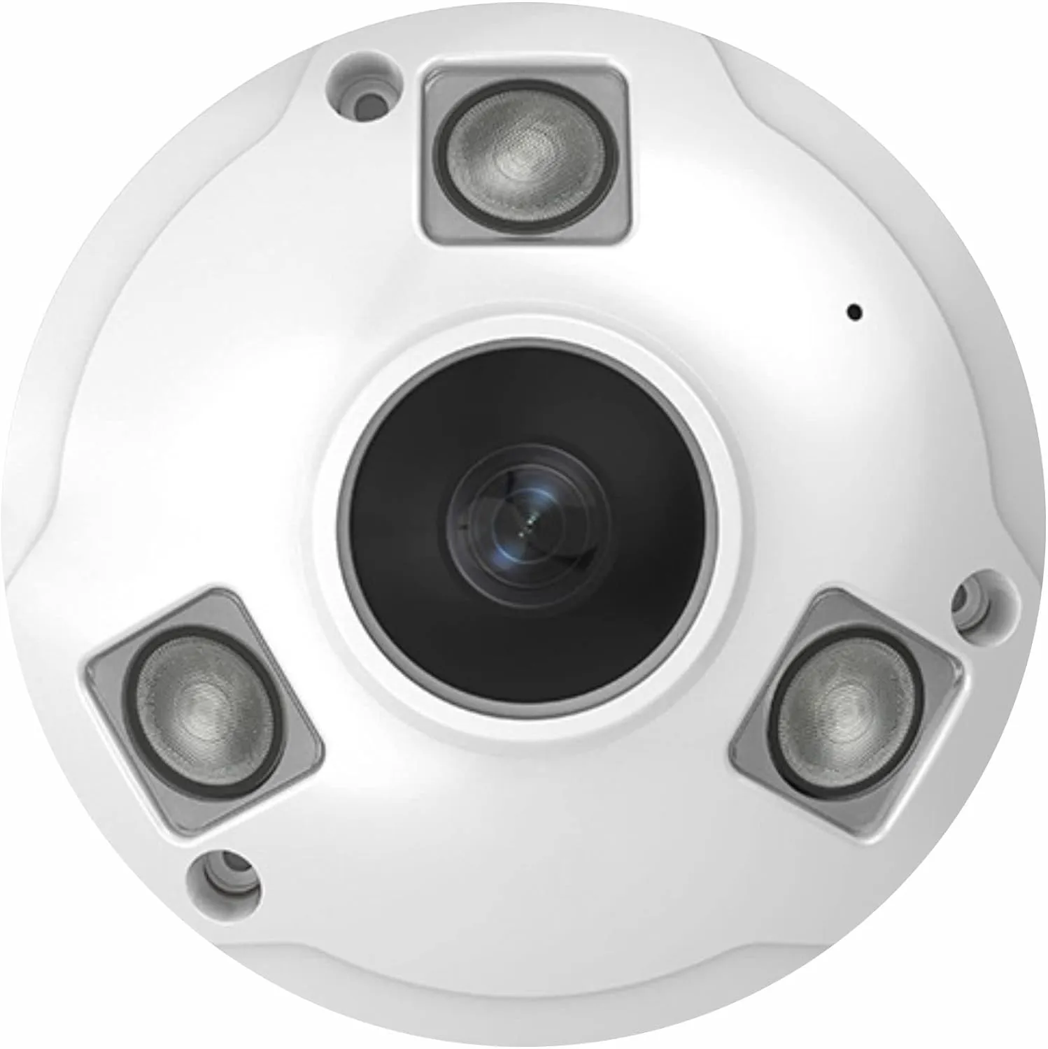 5MP POE IP Fisheye Camera, One Way Talk, 1.44mm Lens 360° Viewing Angle, 48ft Infrared Night Vision, Motion Detection, WDR, IP66 Water-Proof Indoor&Outdoor Metal Panorama Camera
