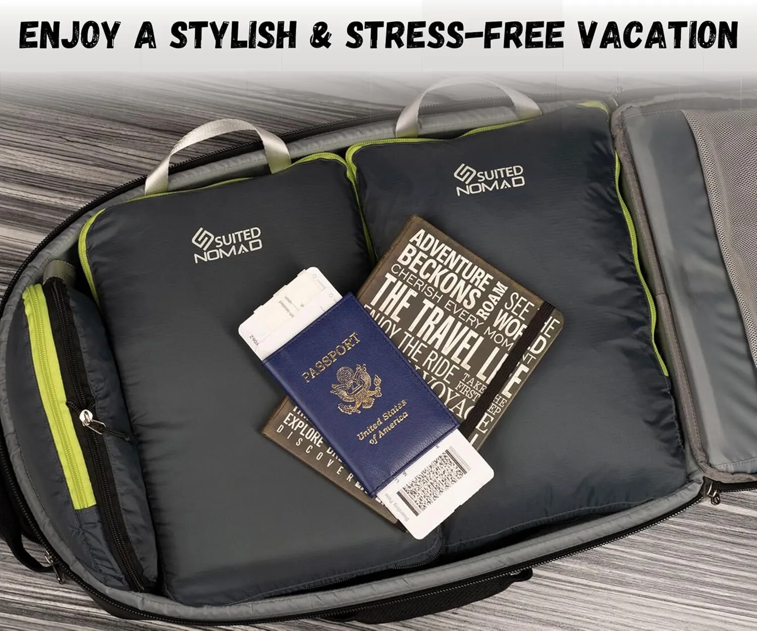 6 Set/3 Set Ultralight Compression Packing Cubes, Suitcase and Backpack Travel Organizer Bags