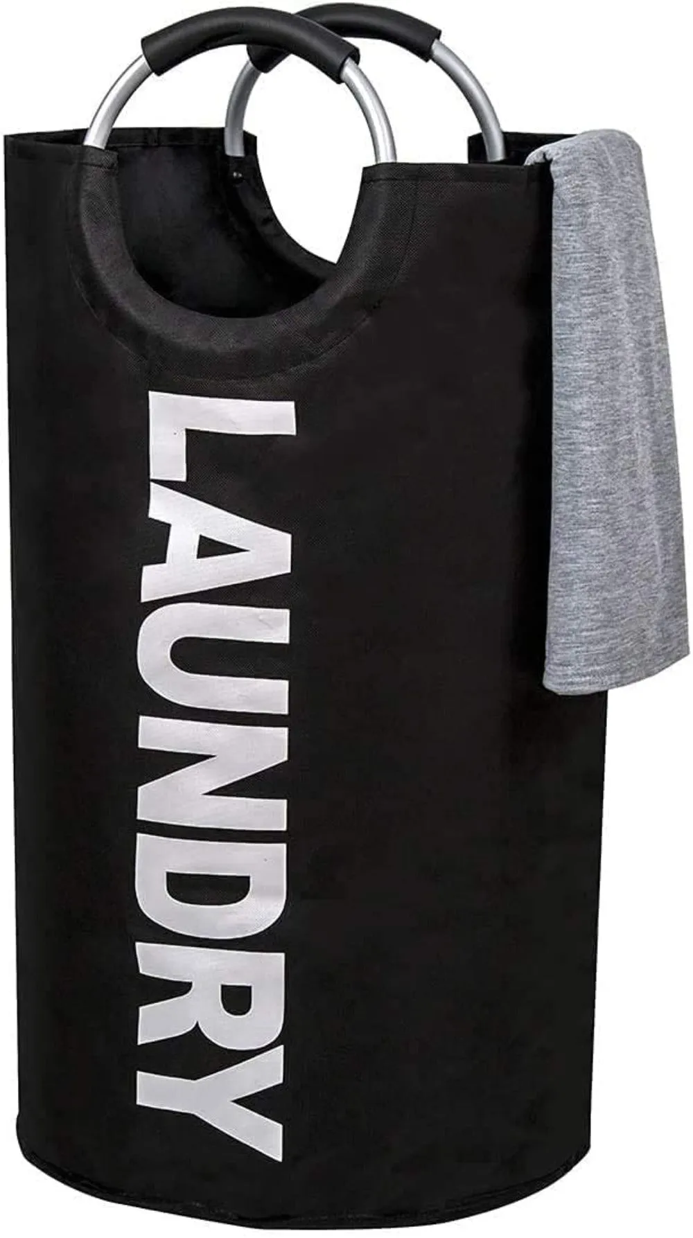82L Foldable Laundry Hamper Collapsible Large Clothes Bag with Easy Carry Handle