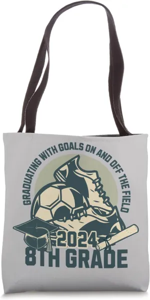 8th Grade Graduation Class of 2024 Soccer Team Graduate Tote Bag