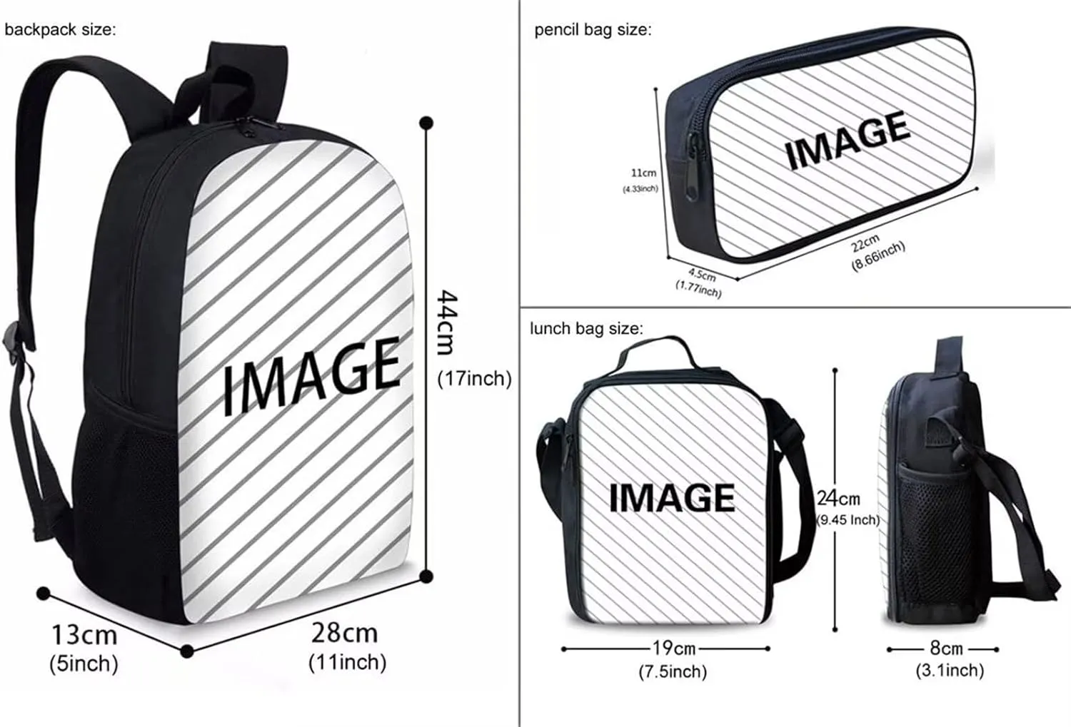African Black Boy Backpack With Lunch Box for Kids 7-10/10-12 Years Old Football School Bag Middle Elementary School Bookbag Lunch Bag Pencil Case Afro American 17 Inch Back Pack