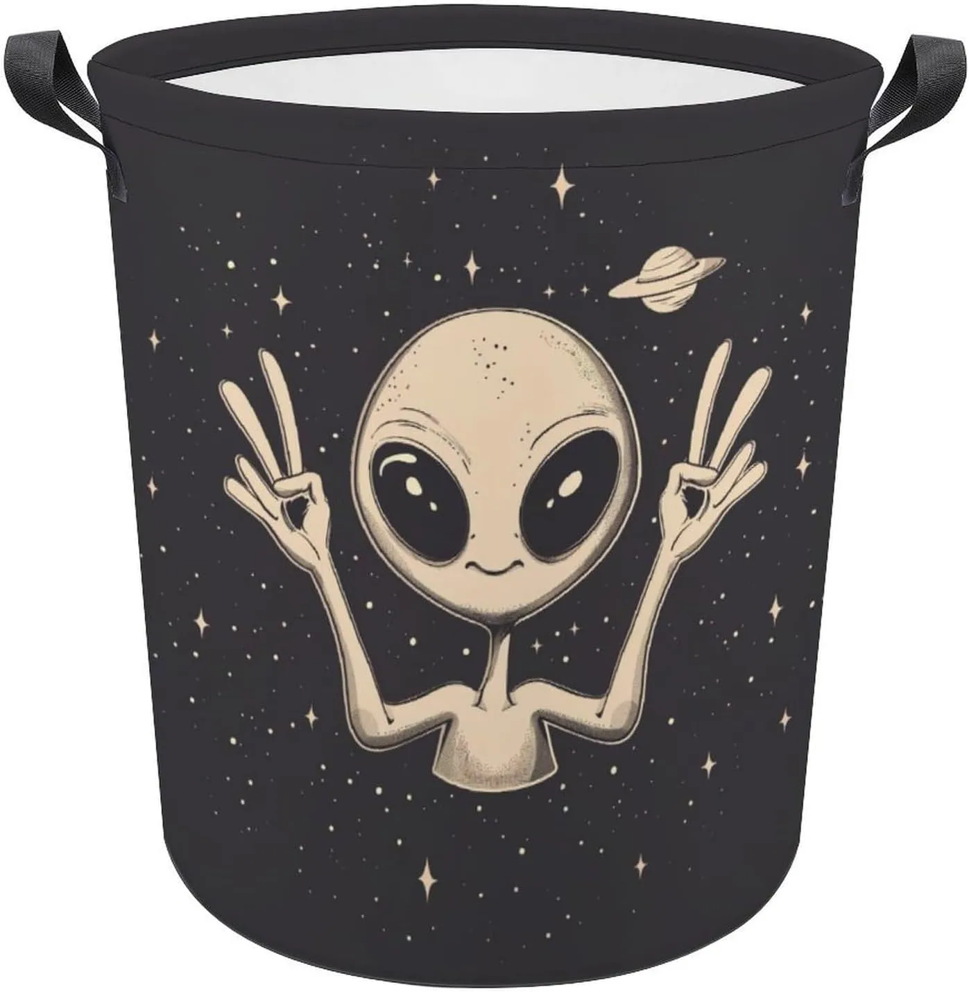 Alien Universe Large Laundry Basket Laundry Hamper Bag Washing Bin Collapsible Tall With Handles Travel Bathroom College