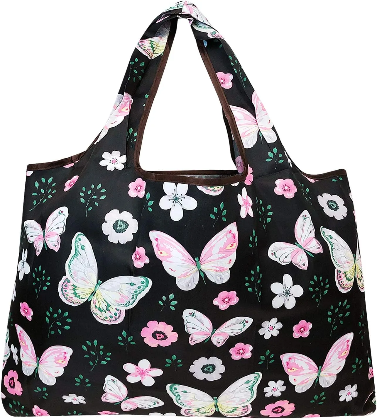 allydrew Eco-Friendly Large Nylon Reusable Shopping Bags (Set of 3)