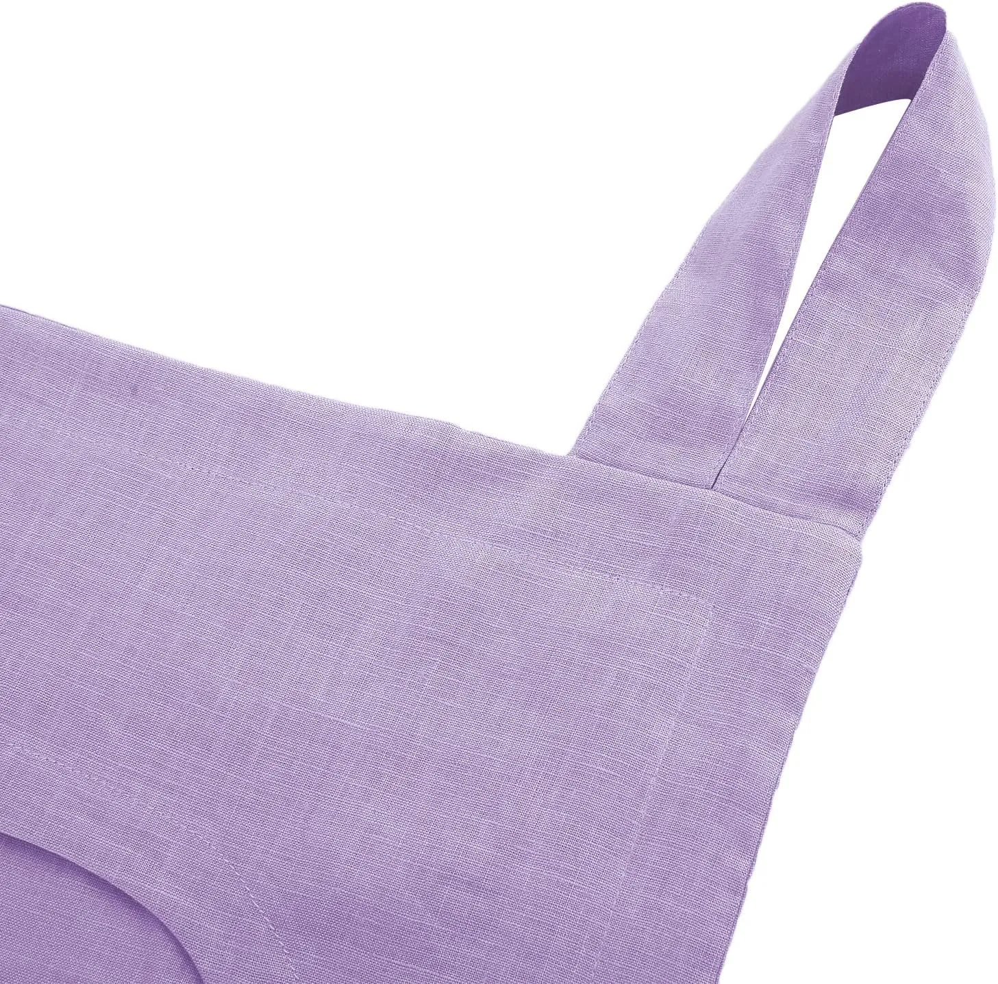 Amazhiyu 100% Linen Door Hanging Laundry Hamper Bag, 19x27 Inches Lilac