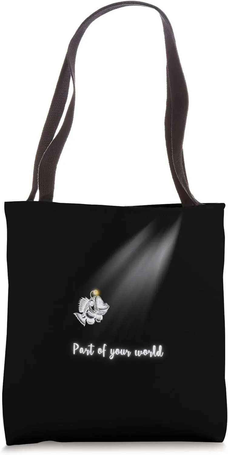 Angler Fish, Deep sea, cute RIP Tote Bag