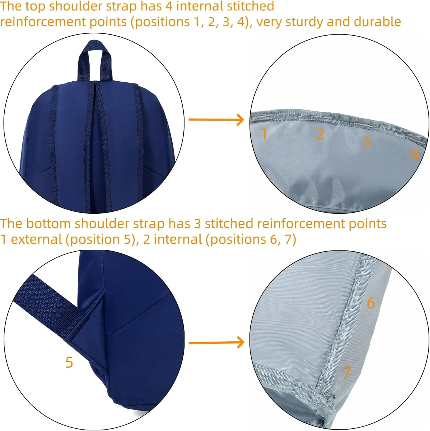 AOTIAN 17-Inch Water-Resistant Nylon Backpack, Durable Lightweight Bookbag, Daypack for College, Work, Travel & Hiking