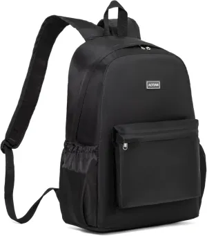 AOTIAN 17-Inch Water-Resistant Nylon Backpack, Durable Lightweight Bookbag, Daypack for College, Work, Travel & Hiking