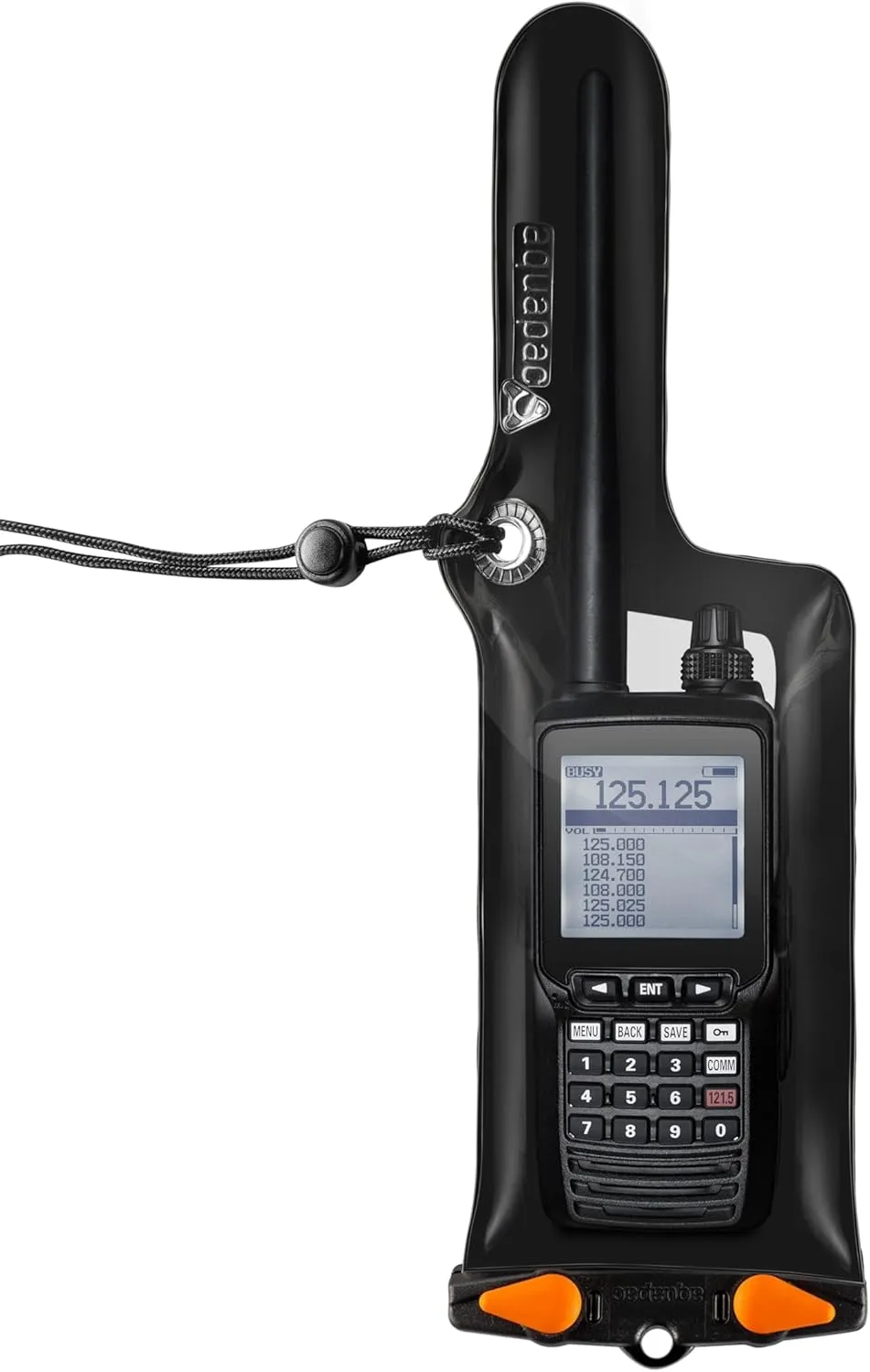 Aquapac Classic Waterproof VHF Radio Case - Plastic Carry Case for Swimming Surfing, Kayaking - Waterproof Cover for Walkie Talkies - Protective & Portable Radio Case