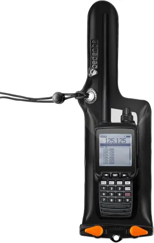 Aquapac Classic Waterproof VHF Radio Case - Plastic Carry Case for Swimming Surfing, Kayaking - Waterproof Cover for Walkie Talkies - Protective & Portable Radio Case