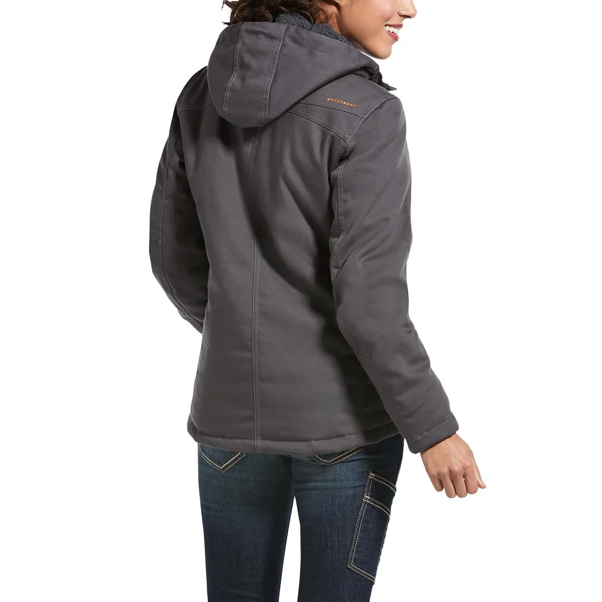 Ariat 10032917 Women's Rebar DuraCanvas Insulated Jacket - Rebar Grey