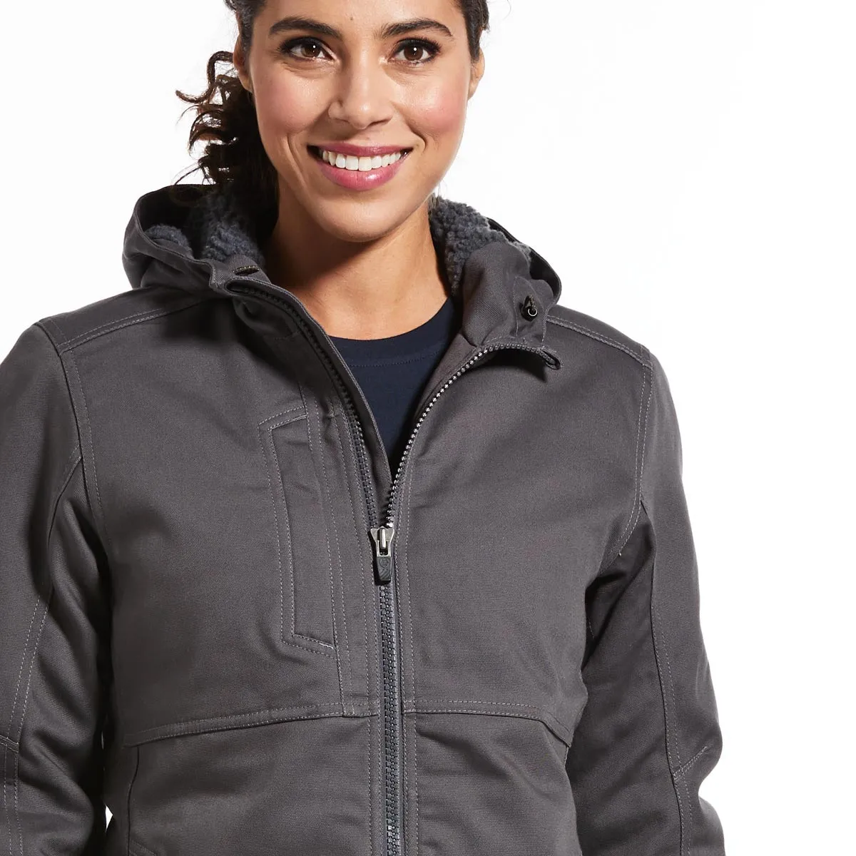 Ariat 10032917 Women's Rebar DuraCanvas Insulated Jacket - Rebar Grey