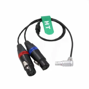 Audio Cable for ARRI Alexa 35 Mini LF Camera Sound Devices 633 6 Pin to 2-Channel XLR 3-pin Female 60cm