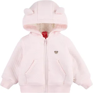 Baby Fleece Lined Zip Up Hooded Jacket