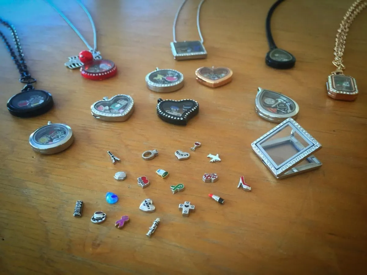 Back to School Charm Set for Floating Lockets Jewelry
