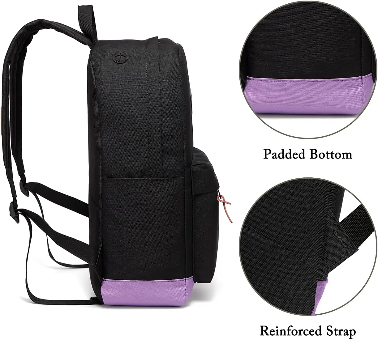 Backpack for Men Women,VASCHY Classic Water-resistant Lightweight Travel School Backpack Casual Daypack