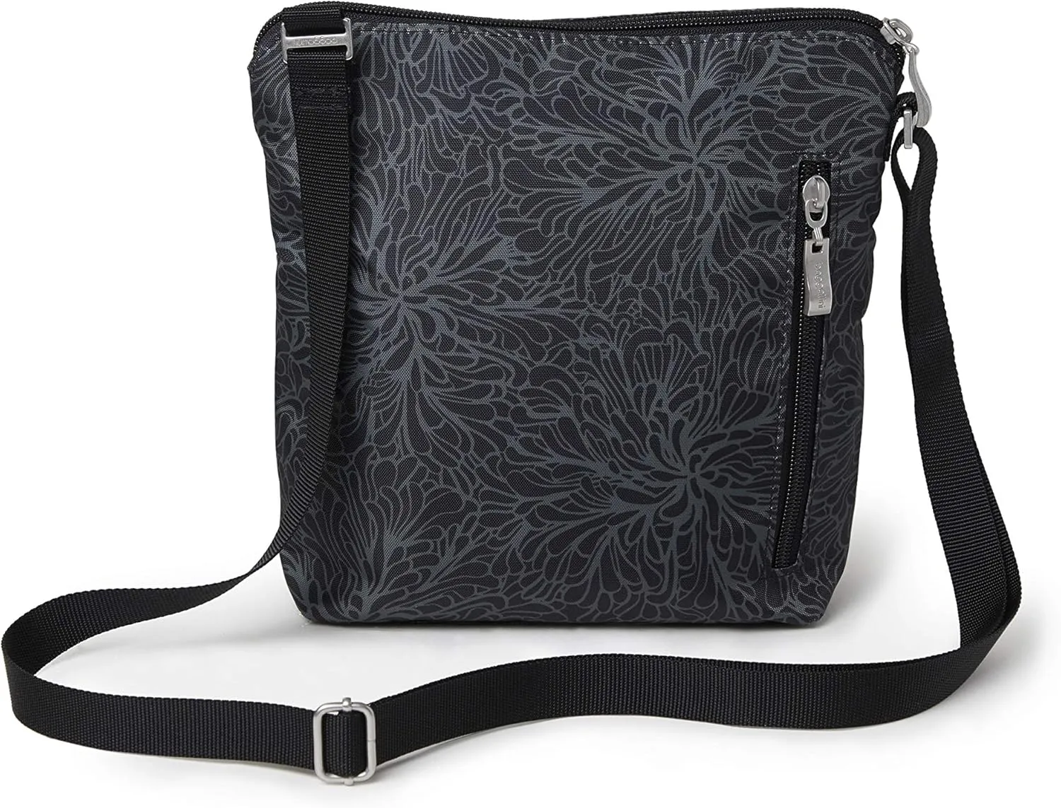 Baggallini Pocket Crossbody Bags for Women 8x8 Small Lightweight Durable Nylon Water-resistant Travel Purse W/Rfid Wristlet