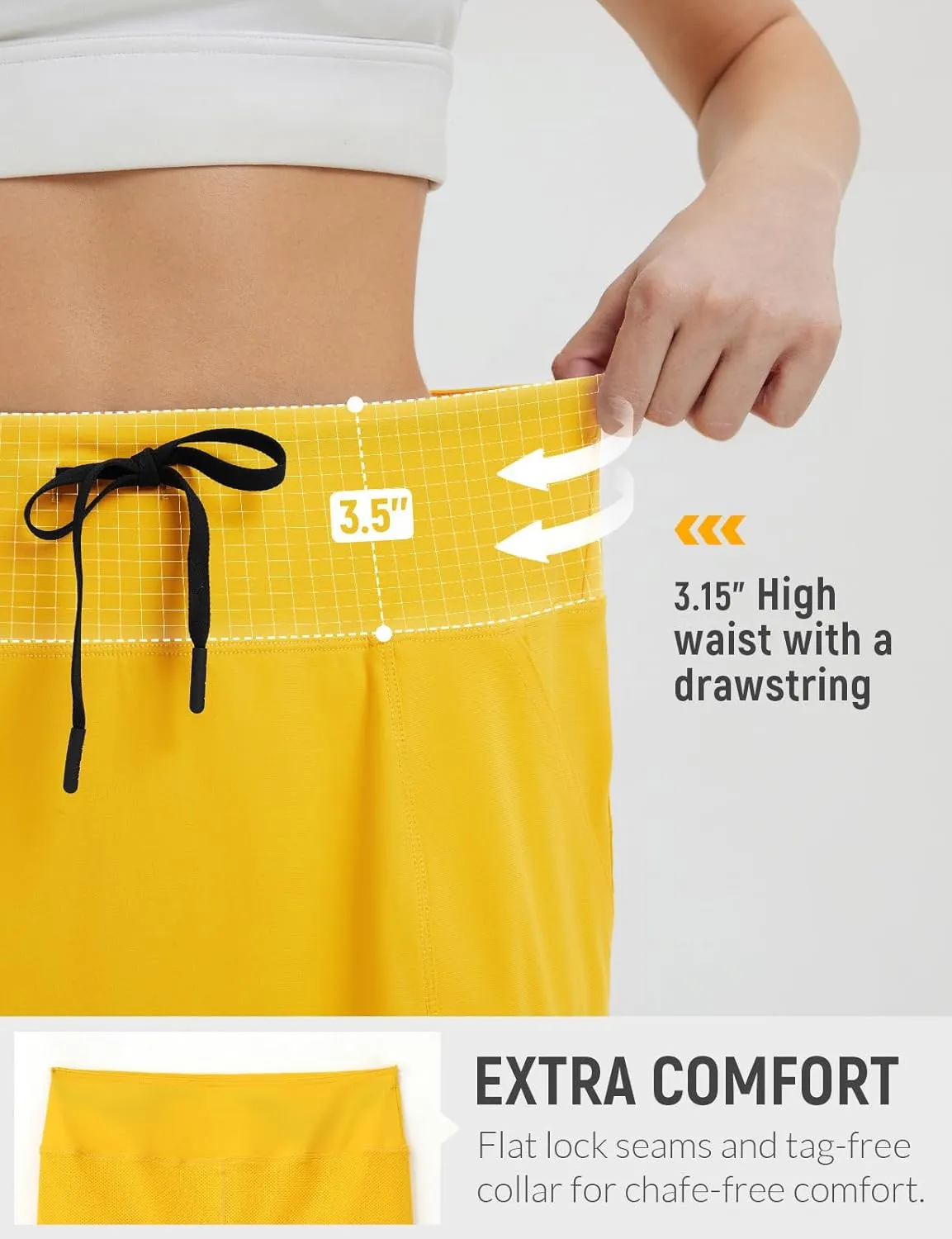 baleaf Women's 16" Hiking Cargo Skort Skirt High Waisted with Pockets Golf Workout UPF 50  Sun Protection Quick Dry