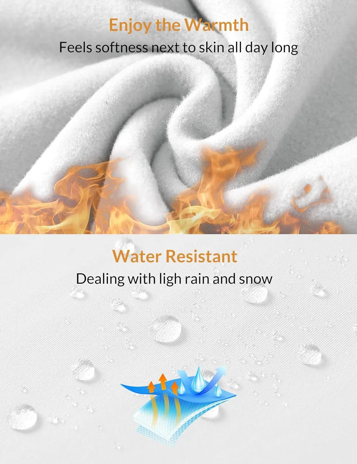baleaf Women's Fleece Lined Pants Water-Resistant Sweatpants Winter Thermal Ski Hiking Running Joggers
