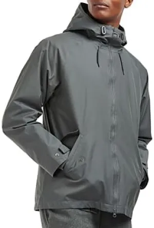 Barbour Mens Holby Jacket Coat Large Grey Waterproof